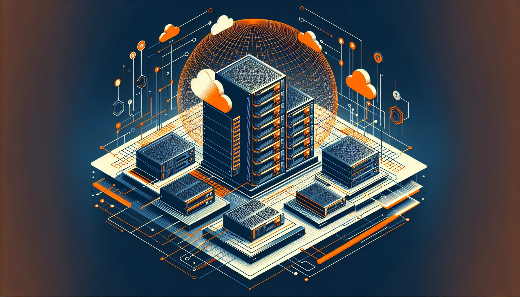 Professional reviewing cloud infrastructure and analytics dashboards on multiple screens