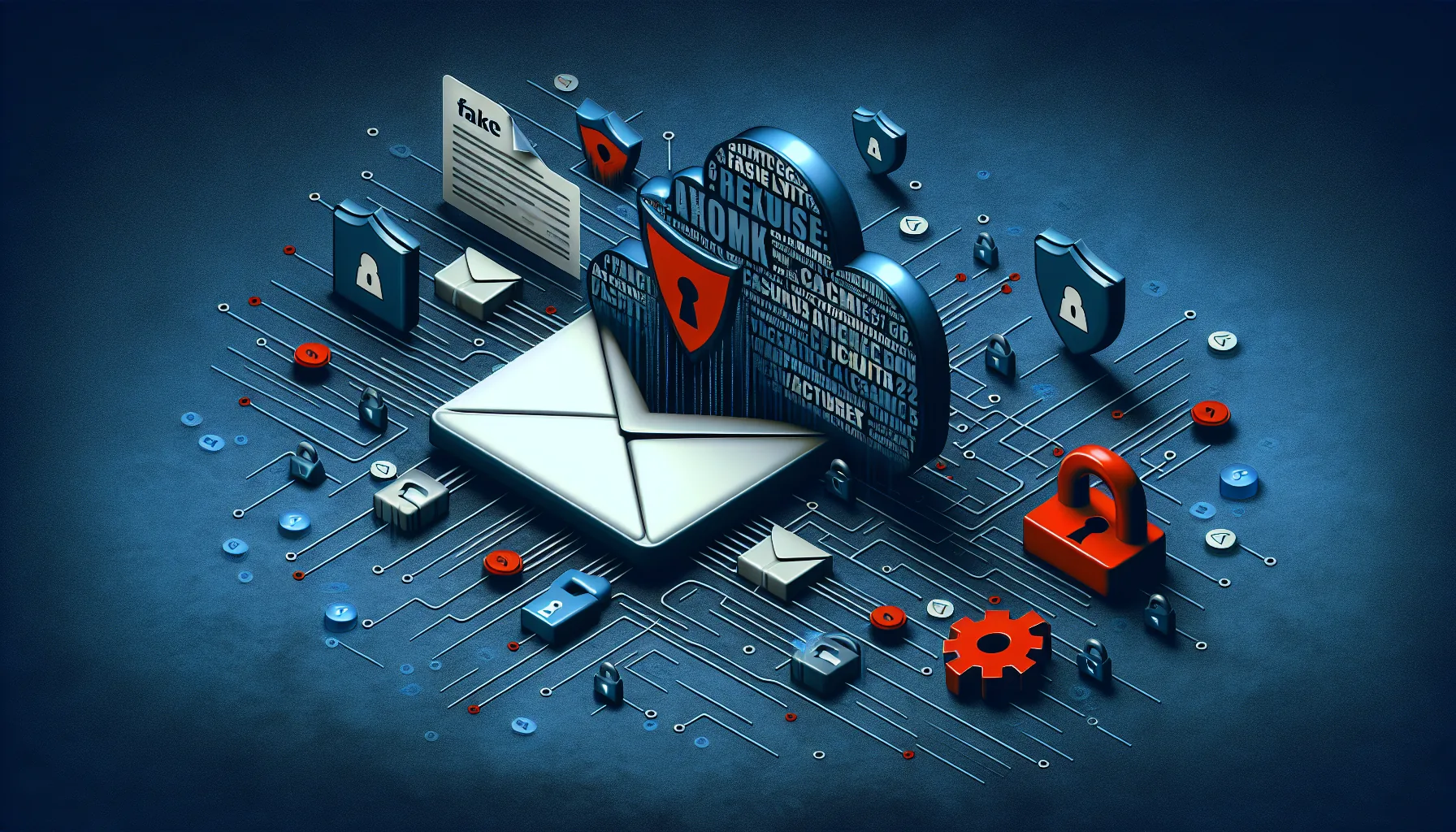 Counterfeit airline booking confirmation email open on a laptop with a red fraud alert